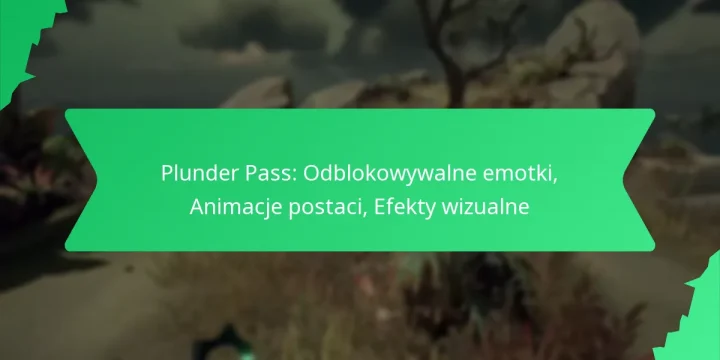Plunder Pass: Odblokowywalne emotki, Animacje postaci, Efekty wizualne