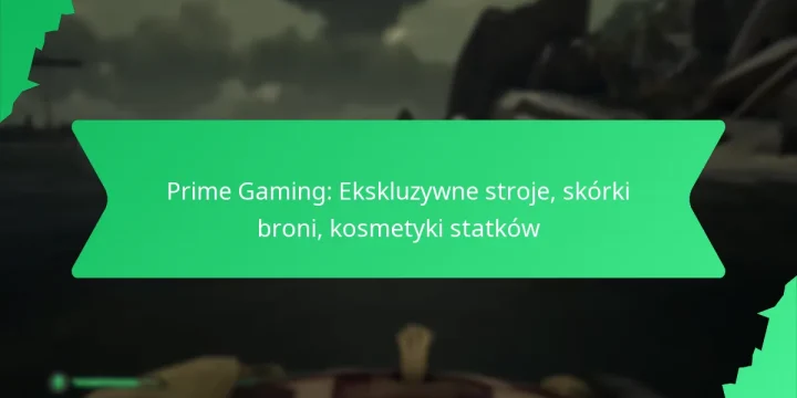Prime Gaming: Ekskluzywne stroje, skórki broni, kosmetyki statków
