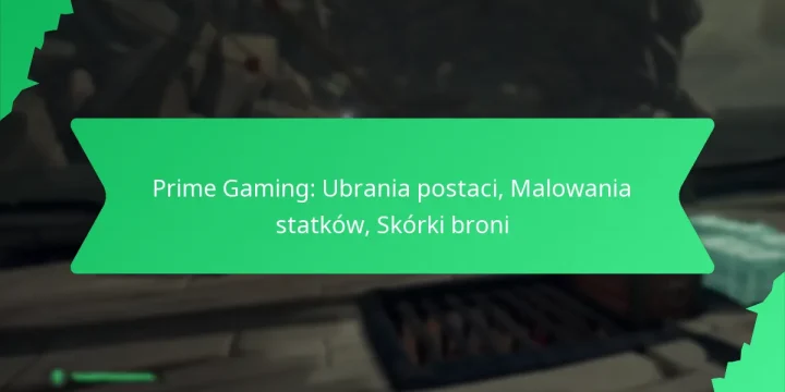 Prime Gaming: Ubrania postaci, Malowania statków, Skórki broni