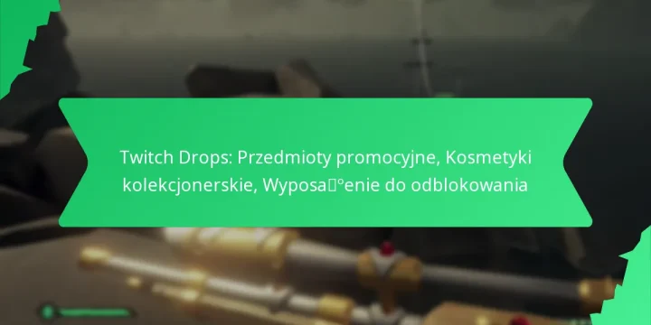 Twitch Drops: Przedmioty promocyjne, Kosmetyki kolekcjonerskie, Wyposażenie do odblokowania