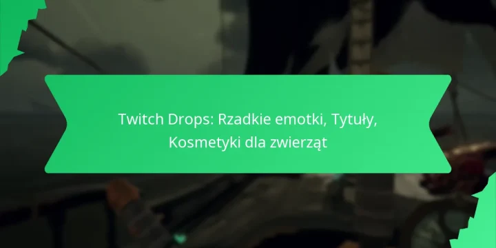 Twitch Drops: Rzadkie emotki, Tytuły, Kosmetyki dla zwierząt