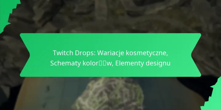 Twitch Drops: Wariacje kosmetyczne, Schematy kolorów, Elementy designu